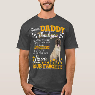 Engelska Mastiff Bästa pappa Tack för att vara min T Shirt