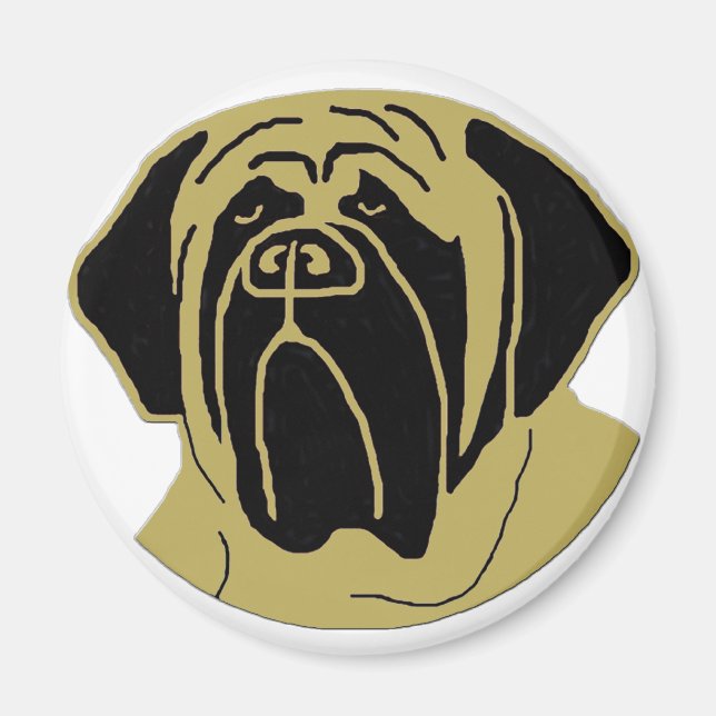 Engelska Mastiff Magnet (Framsidan)