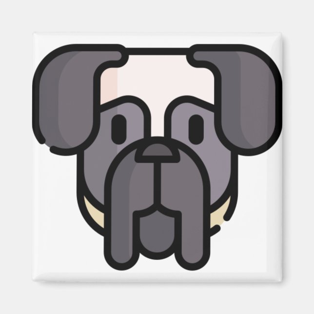 Engelska Mastiff Magnet (Framsidan)