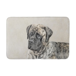 Engelska Mastiff-målning (Brindle) - Hund Art Badrumsmatta
