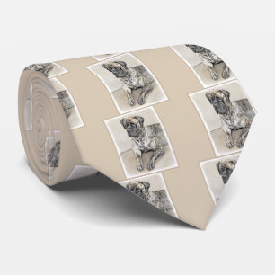 Engelska Mastiff-målning (Brindle) - Hund Art Slips