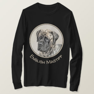 Engelska Mastiff-målning (Brindle) - Hund Art T Shirt