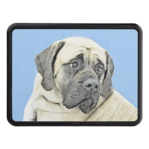 Engelska Mastiff-målning (falsk) - Original Hund A Dragkroksskydd
