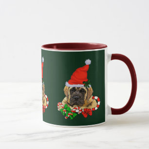 Engelska Mastiff Puppy-julklappar Mugg