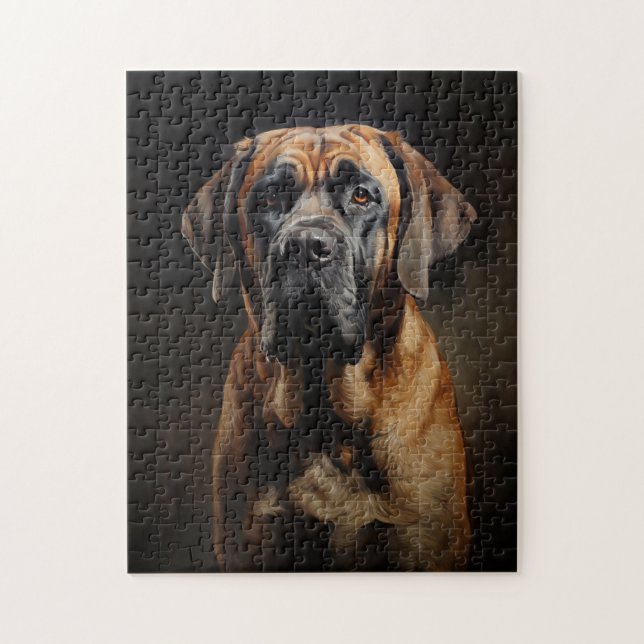 Engelska Mastiff Pussel (Vertikal)