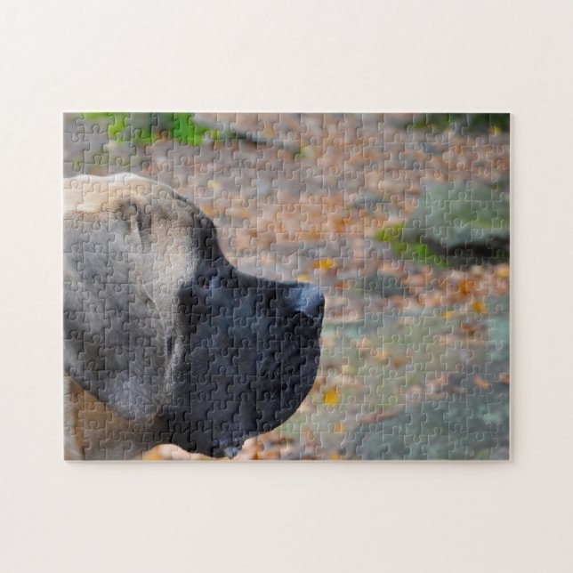 Engelska Mastiff. Pussel (Horisontell)