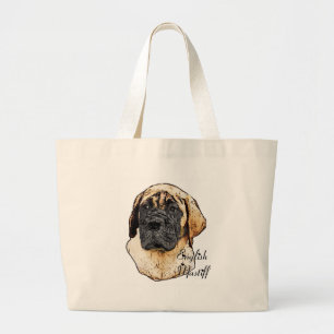 Engelska Mastiffkonstgåvor Jumbo Tygkasse