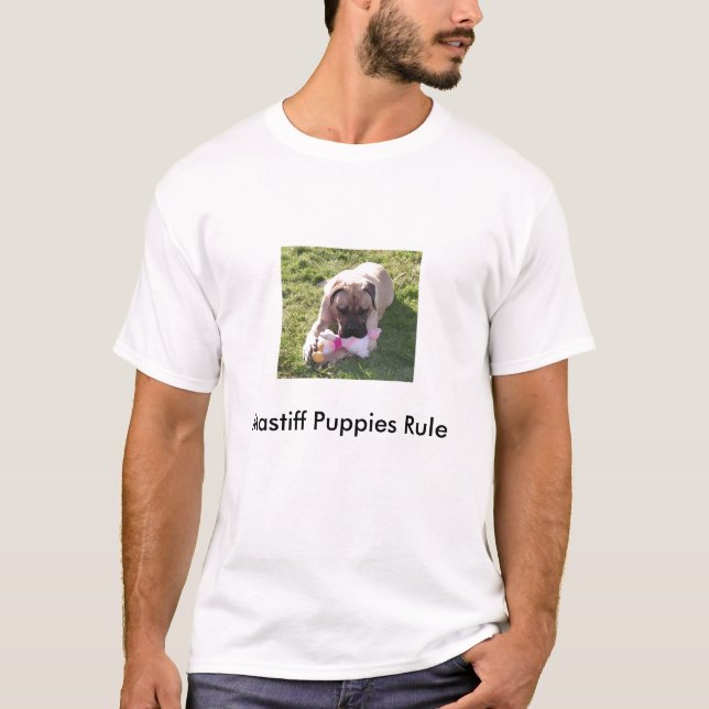 Engelska Mastiffvalpar härskar T-skjortan T-shirt (Framsida)