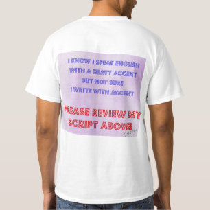 Engelska med hög accent T-Shirt