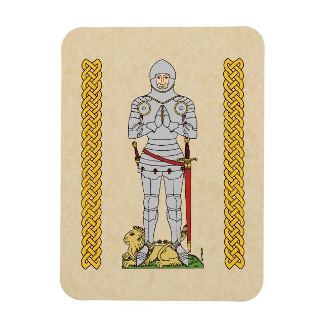 Engelska Medieval Knight Circa 1430 Magnet (Vertikal)