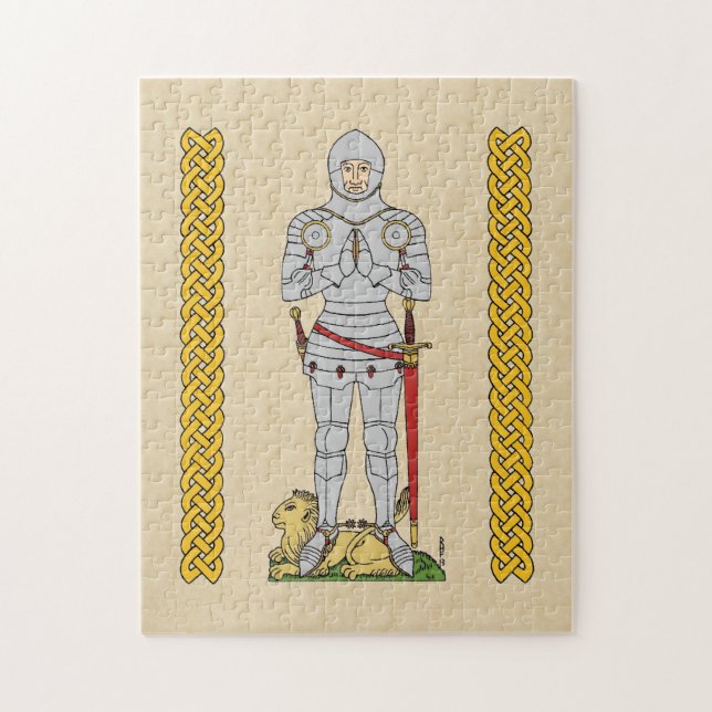 Engelska Medieval Knight Circa 1430 Pussel (Vertikal)