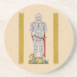 Engelska Medieval Knight Circa 1430 Underlägg