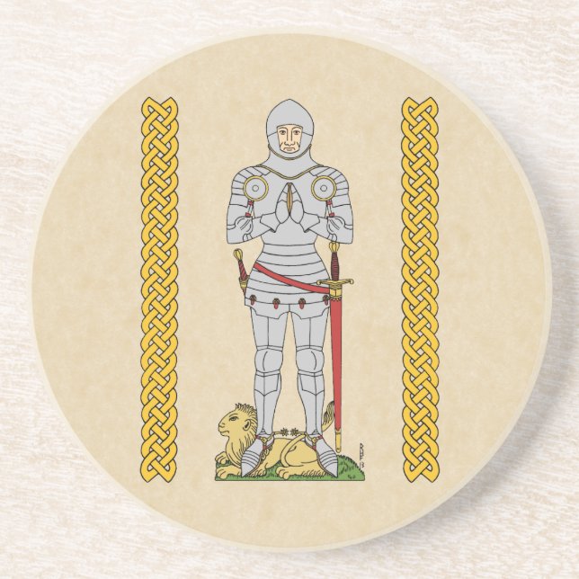 Engelska Medieval Knight Circa 1430 Underlägg (Framsidan)