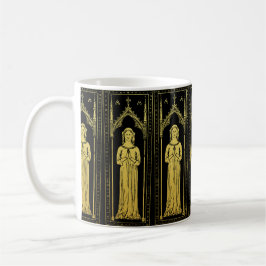 Engelska Medieval Porträtt 1300 Dam Joan Cobham Kaffemugg