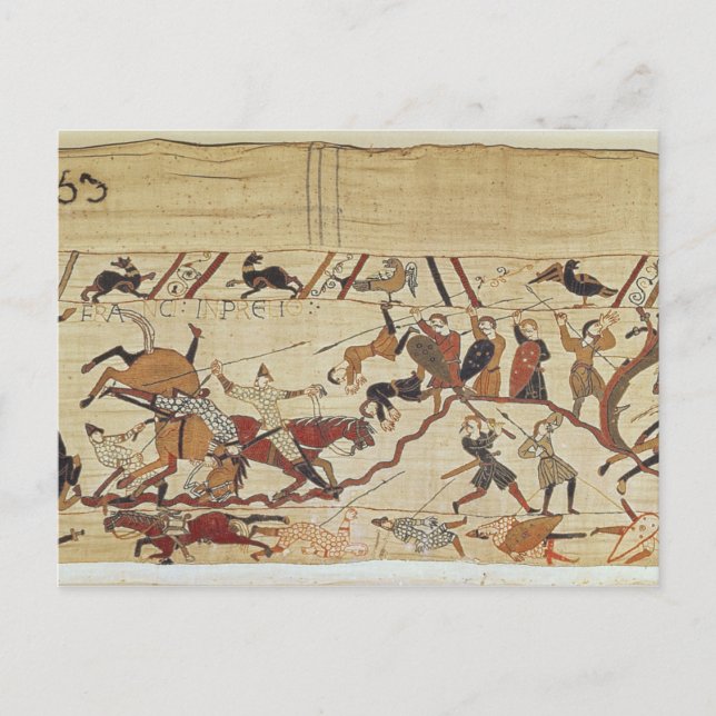 Engelska och Fransk soldater Vykort (Framsida)