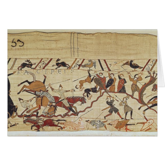 Engelska- och fransksoldater hälsningskort (Framsidan Horizontal)