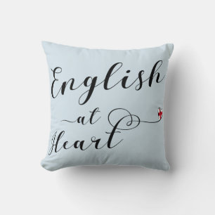 Engelska på hjärtakast dämpar, England Kudde