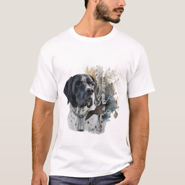 Engelska pekare , Woodcock Hunting Season , Art T Shirt (Framsida)