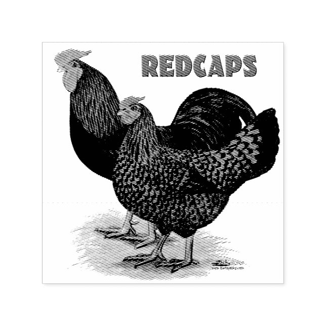 Engelska redundans självfärgande stämpel (Design)