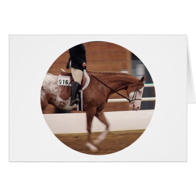 Engelska riding hälsningskort (Framsidan Horizontal)