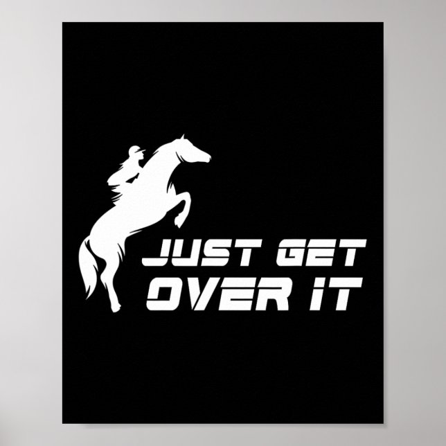 Engelska Riding Hunter Jumper Girl  Poster (Framsidan)