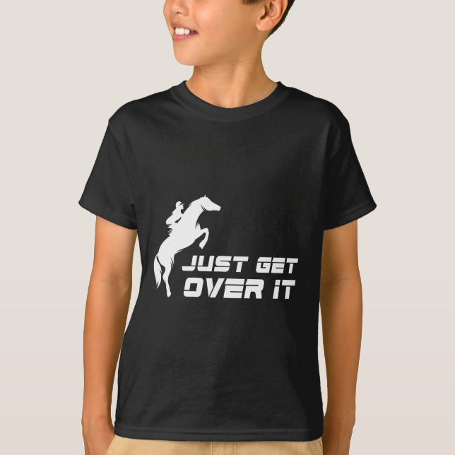 Engelska Riding Hunter Jumper Girl  T Shirt (Framsida)