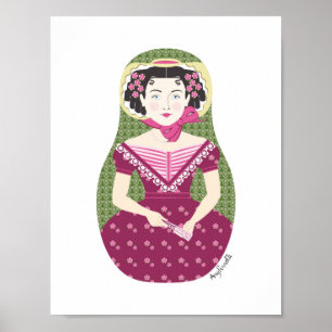Engelska Ro Matryoshka Poster