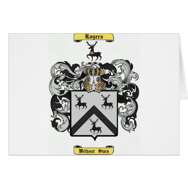(engelska) rogers, hälsningskort (Framsidan Horizontal)