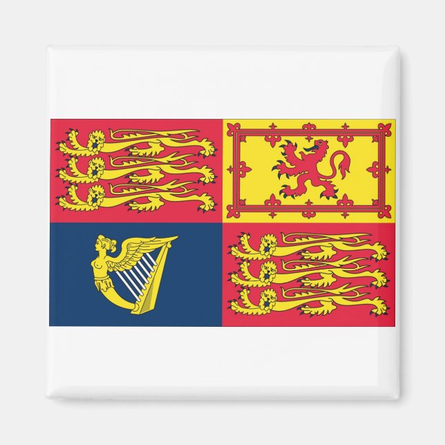 Engelska Royalet Standard Magnet (Framsidan)