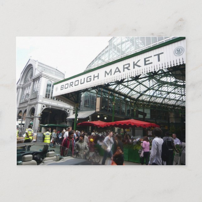 Engelska Scenes, Borough Market, London Vykort (Framsida)