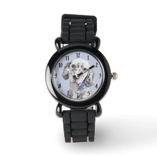 Engelska Setter Blue Belton Painting Hund Art Armbandsur