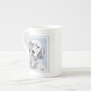 Engelska Setter Blue Belton Painting Hund Art Benporslin Mugg