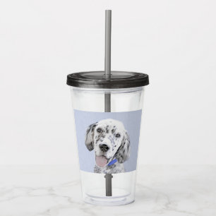 Engelska Setter Blue Belton Painting Hund Art Take Away Mugg