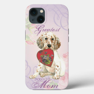 Engelska Setter Heart Mamma