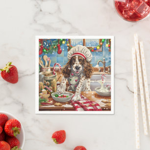 Engelska Setter Helgdag Baking: Festive jul Pappersservett