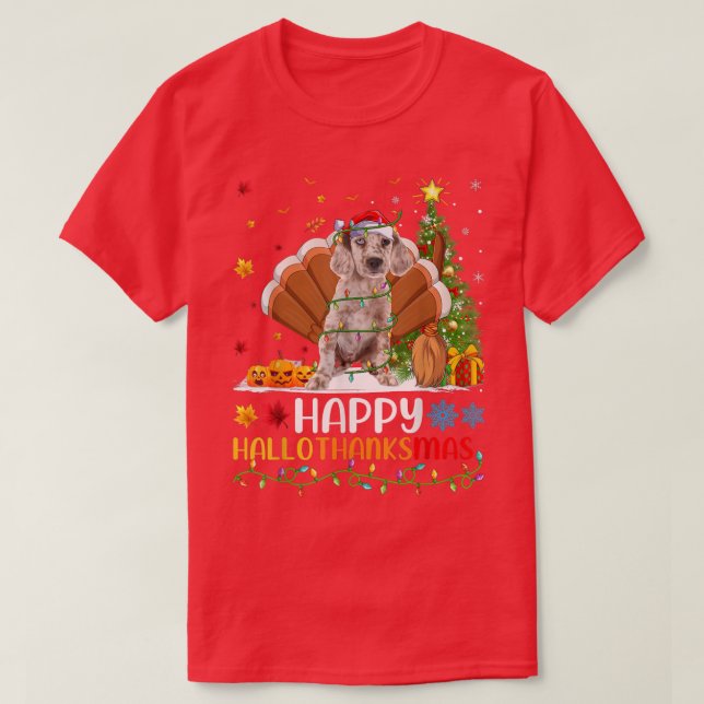 Engelska Setter Hund älskare Funny English Setter  T Shirt (Design framsida)