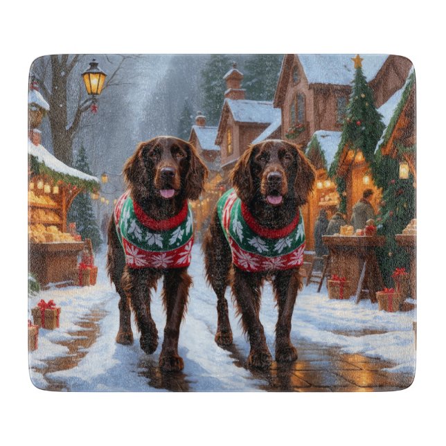 Engelska Setter Hundar Jul Snö Högtid (Framsidan)