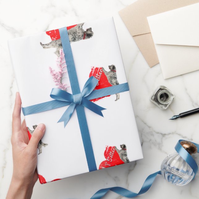 Engelska Setter, jakt på Hund Dekorativ kudde Beve Presentpapper (Gifting)