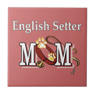 Engelska Setter Mamma Gifts Kakelplatta
