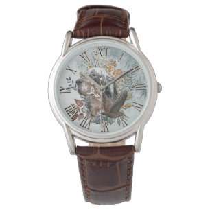 Engelska setter , Woodcock Hunting , Art Armbandsur