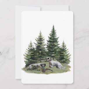 Engelska setter , Woodcock Hunting , Art Inbjudningar