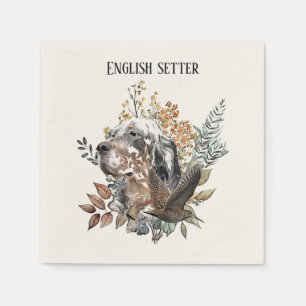 Engelska setter , Woodcock Hunting , Art Pappersservett