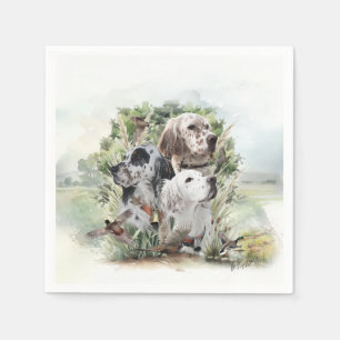 Engelska Setters Pappersservett