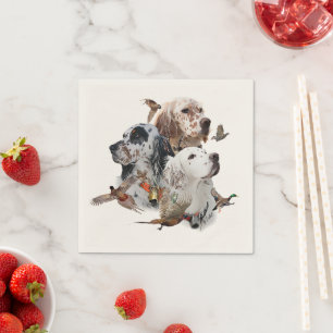 Engelska Setters Pappersservett