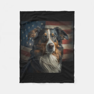 Engelska shepherd 4:e juli - Engelska shepherd Us Fleecefilt