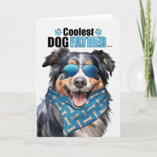 Engelska Shepherd Hund Coolest Pappa Fars dag Helgkort