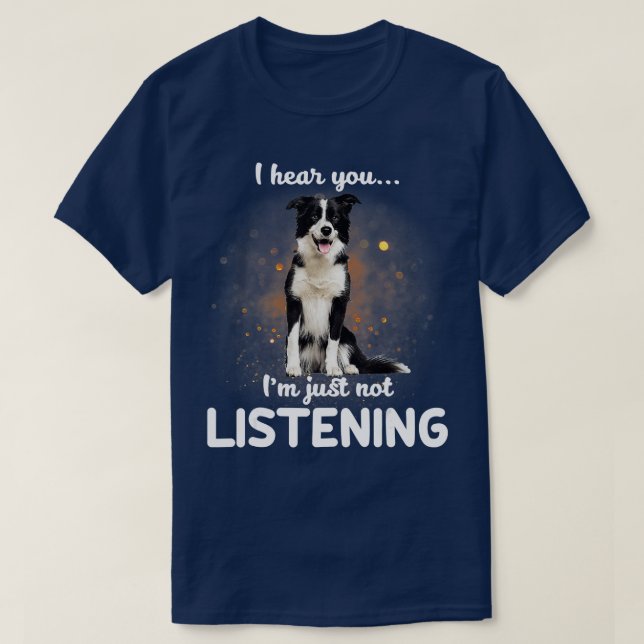 Engelska Shepherd jag hör att du inte lyssnar T Shirt (Design framsida)
