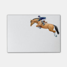 Engelska Showjumper somhästen postar det, noterar Post-it Block