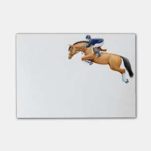 Engelska Showjumper somhästen postar det, noterar Post-it Block