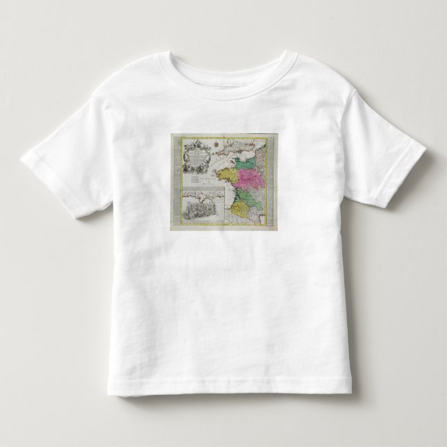 Engelska sjö- attacker för tysk kartavisning på tee shirt (Framsida)